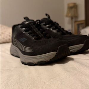 Skechers Black and Gray Athletic Shoes